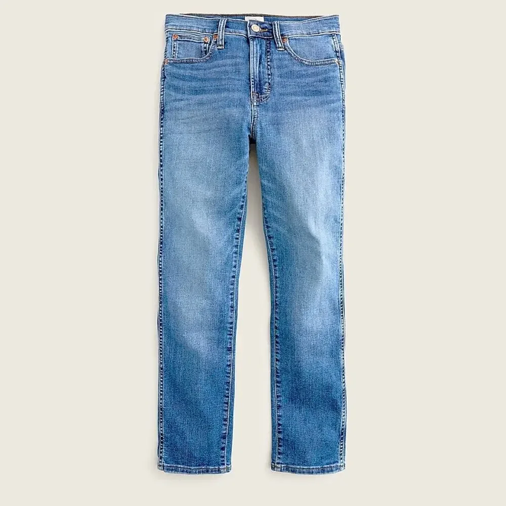 NEW J.Crew Vintage Straight Cropped Jeans Perfecting Pockets size 35